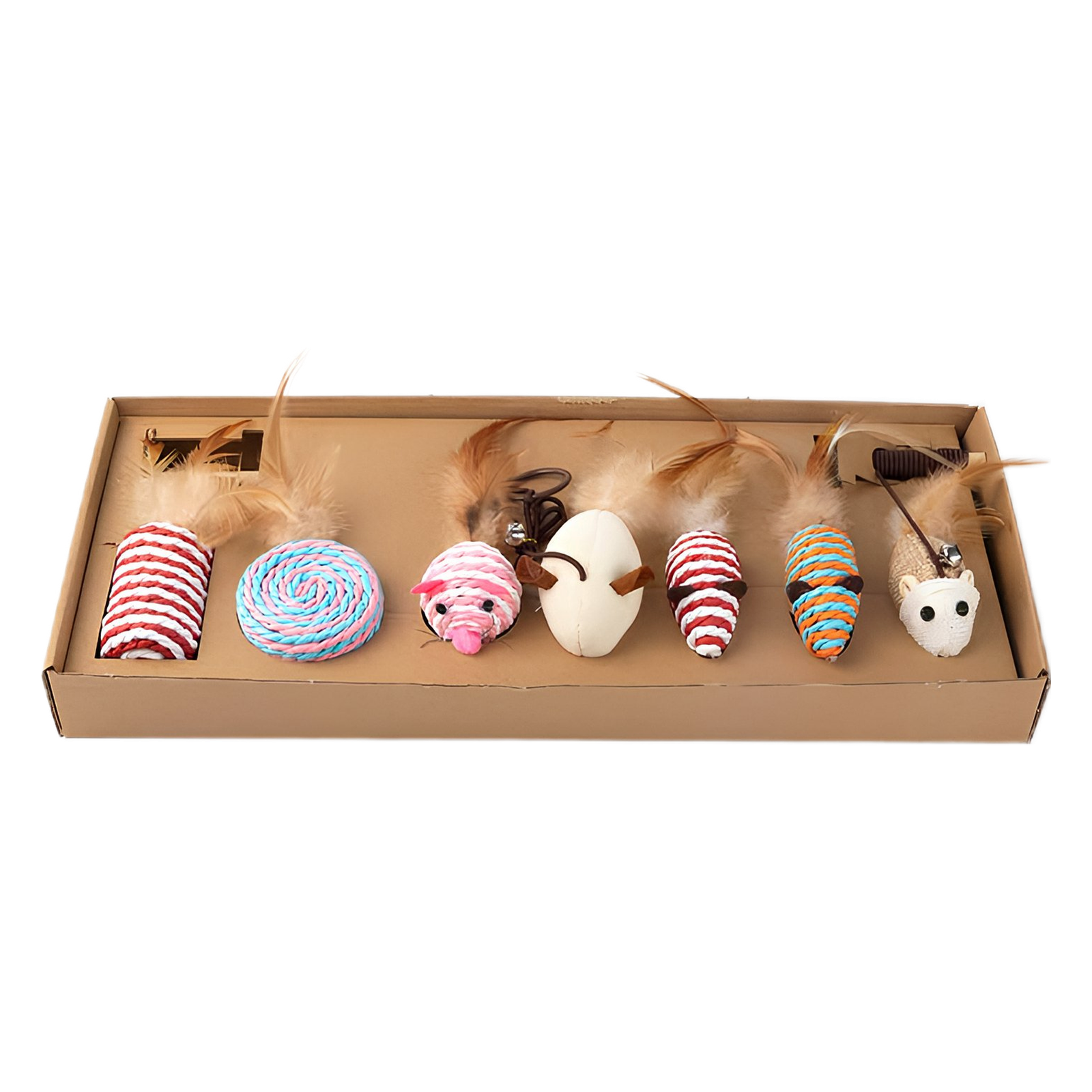 sisal fun cat toy set of seven pet interactive movement toy sisal fun cat toy set of seven pet interactive movement toy