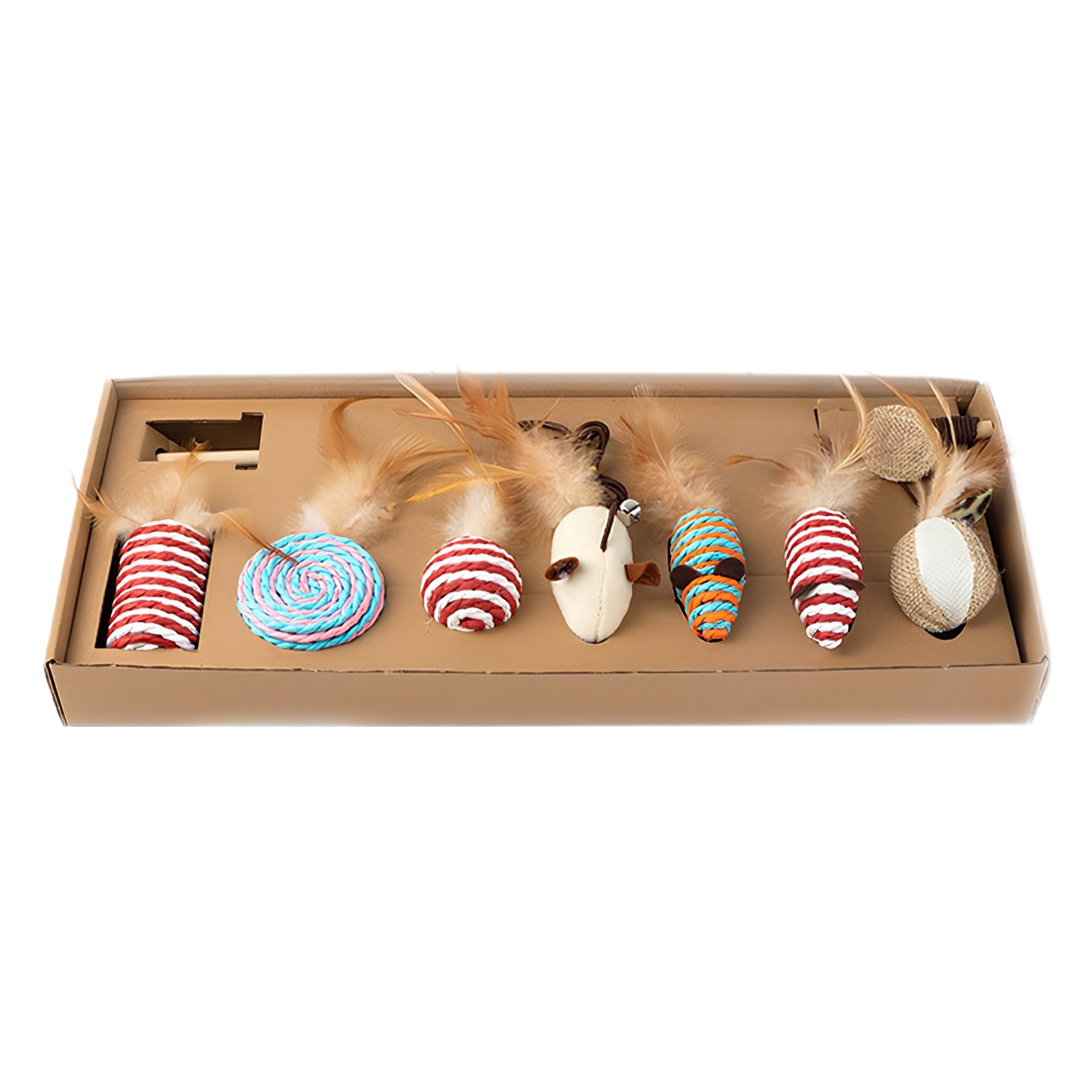 sisal fun cat toy set of seven pet interactive movement toy sisal fun cat toy set of seven pet interactive movement toy